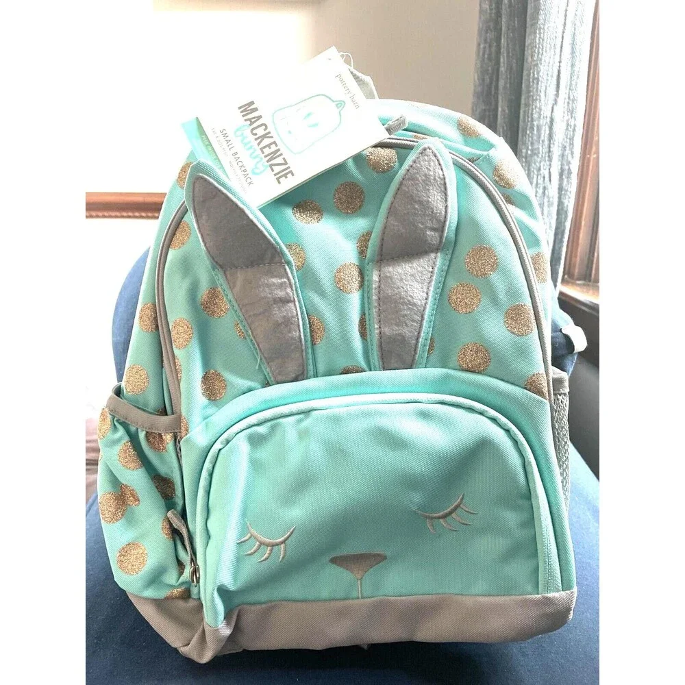 Pottery barn school kids School glitter BACKPACK rainbow travel Bag Girl kid🌈 .